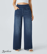 Ardenelle™ | Super Stretch High-Waisted Wide-Leg Jeans