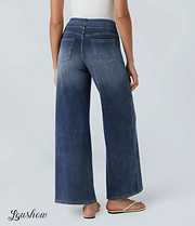 Ardenelle™ | Super Stretch High-Waisted Wide-Leg Jeans