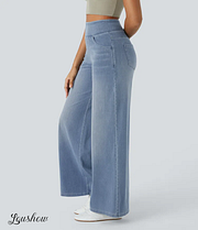 Ardenelle™ | Super Stretch High-Waisted Wide-Leg Jeans
