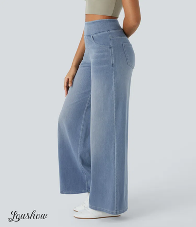 Ardenelle™ | Super Stretch High-Waisted Wide-Leg Jeans