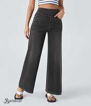 Ardenelle™ | Super Stretch High-Waisted Wide-Leg Jeans