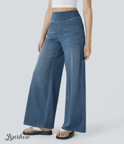 Ardenelle™ | Super Stretch High-Waisted Wide-Leg Jeans