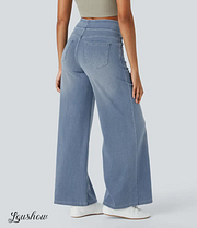 Ardenelle™ | Super Stretch High-Waisted Wide-Leg Jeans