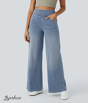 Ardenelle™ | Super Stretch High-Waisted Wide-Leg Jeans