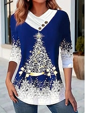 Noëlle™ | Vintage Christmas Graphic Long Sleeve Top